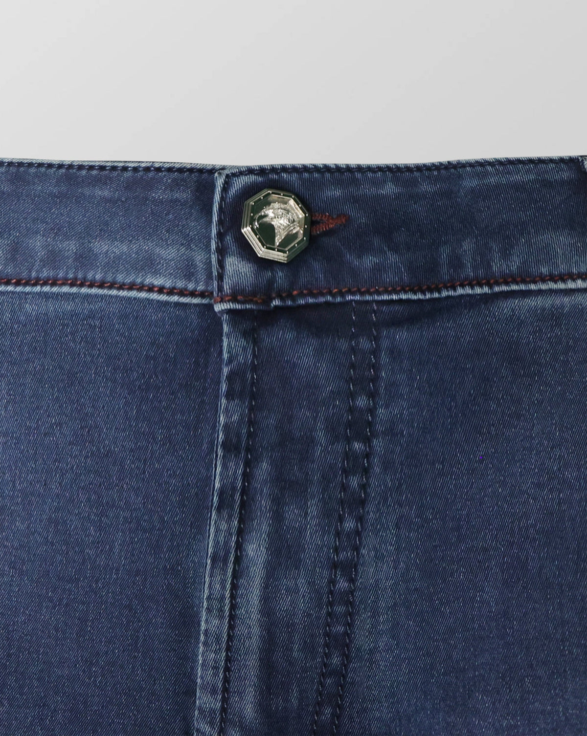 Stefano Ricci Tailored Fit Luxury Denim Jeans with SR Logo Detail