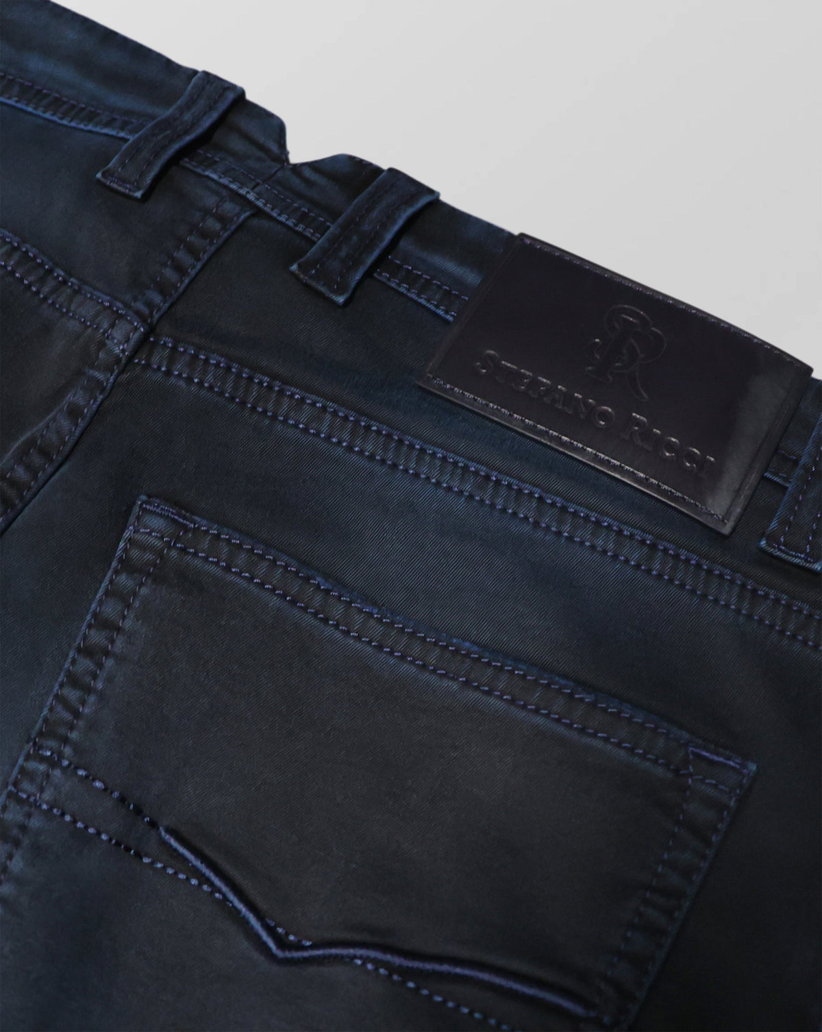 Stefano Ricci Dark Wash Comfort Fit Denim Jeans