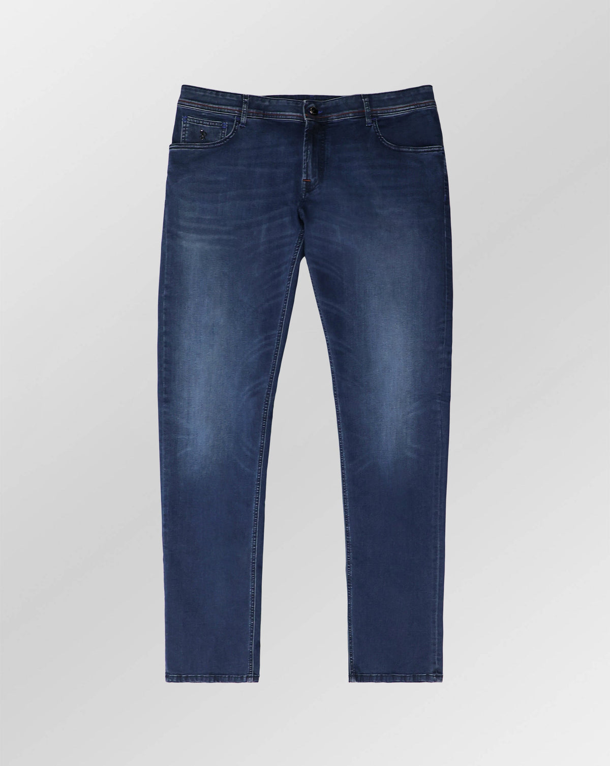 Stefano Ricci Medium Wash Comfort Fit Denim Jeans