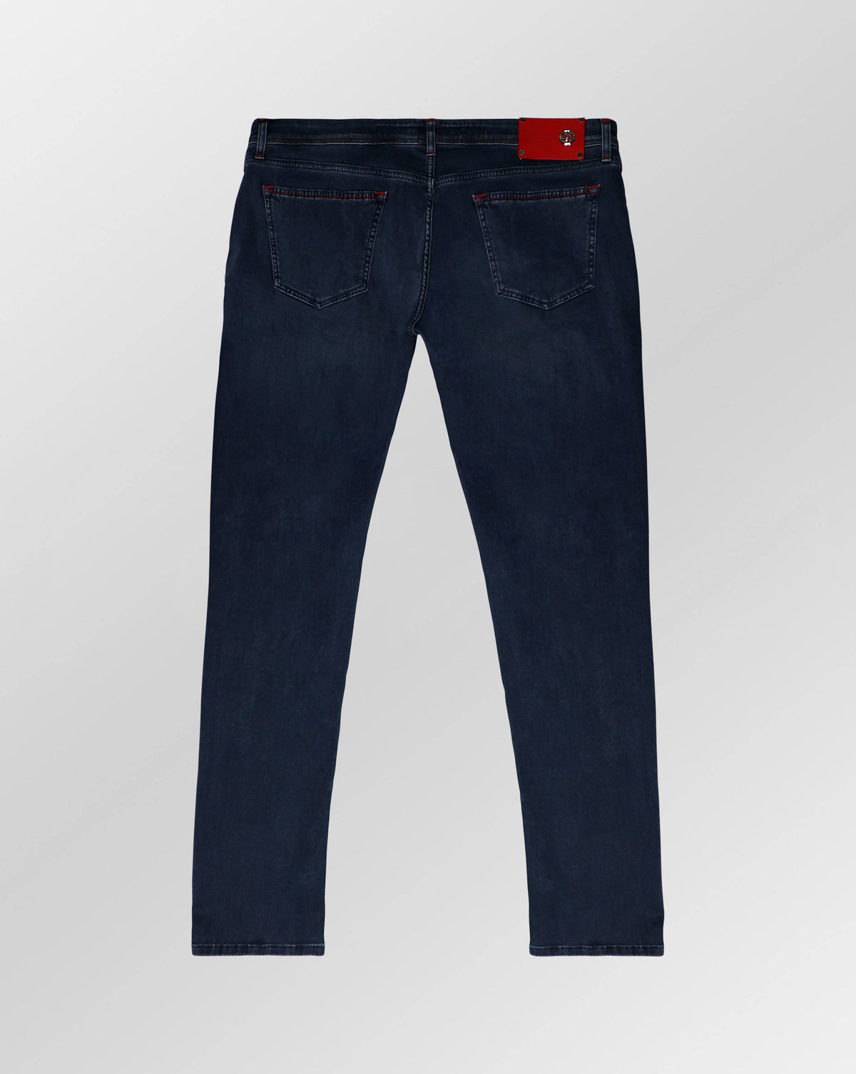 Stefano Ricci Slim Fit Denim Jeans with Red Detail