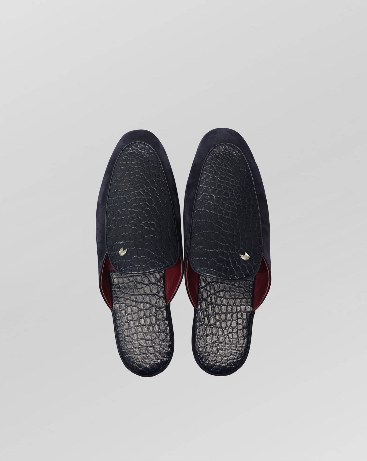 Stefano Ricci Crocodile Leather Loafers Luxury Slip-On | Navy