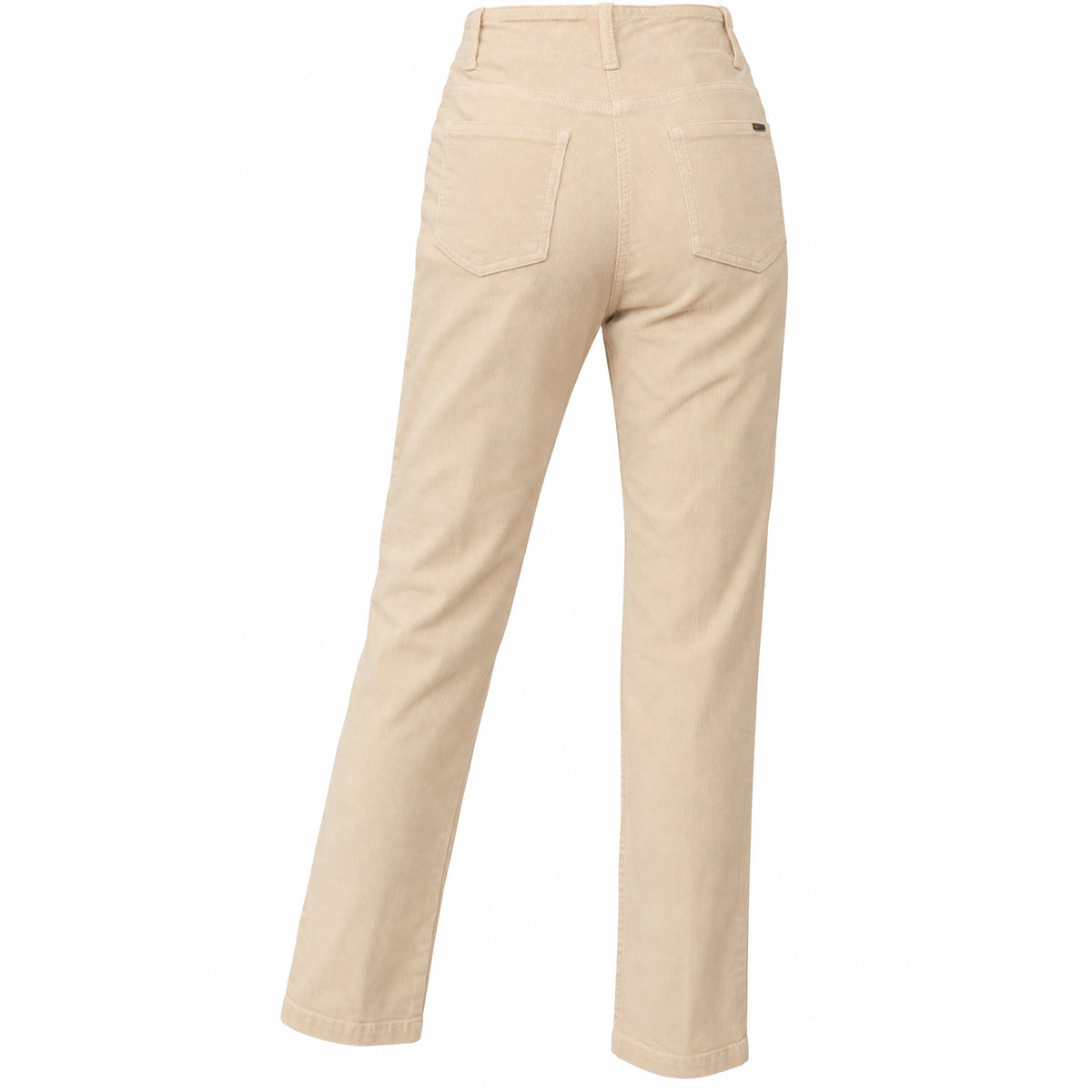 Peserico Beige High Rise Straight Leg Cropped Trousers