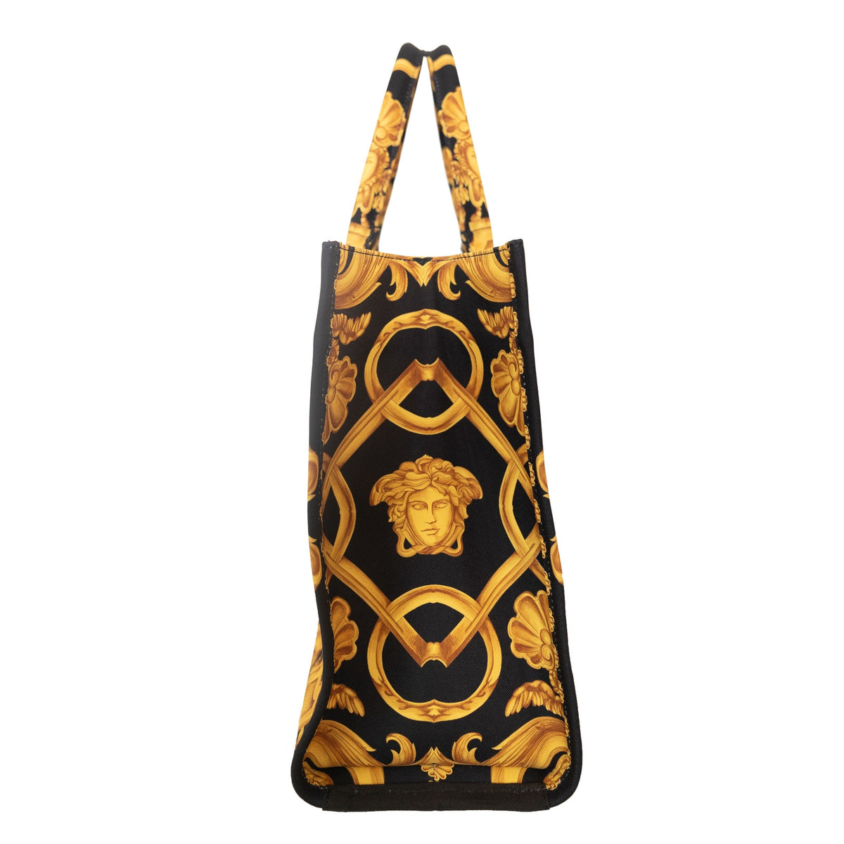 Versace Black Medusa Barocco Tote Bag