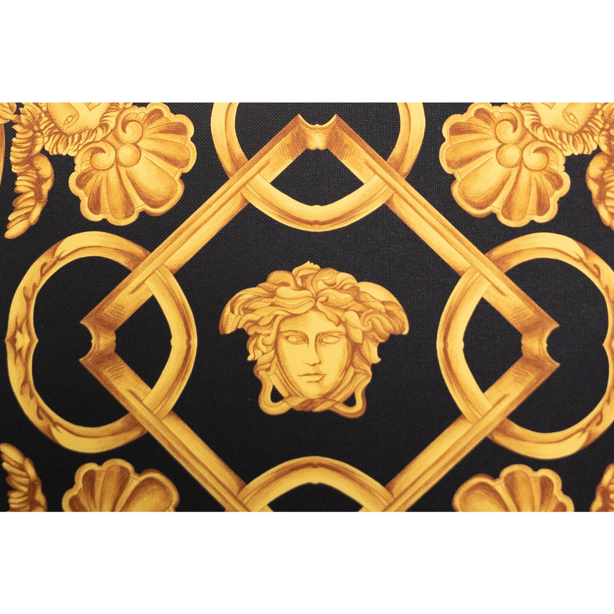Versace Black Medusa Barocco Tote Bag